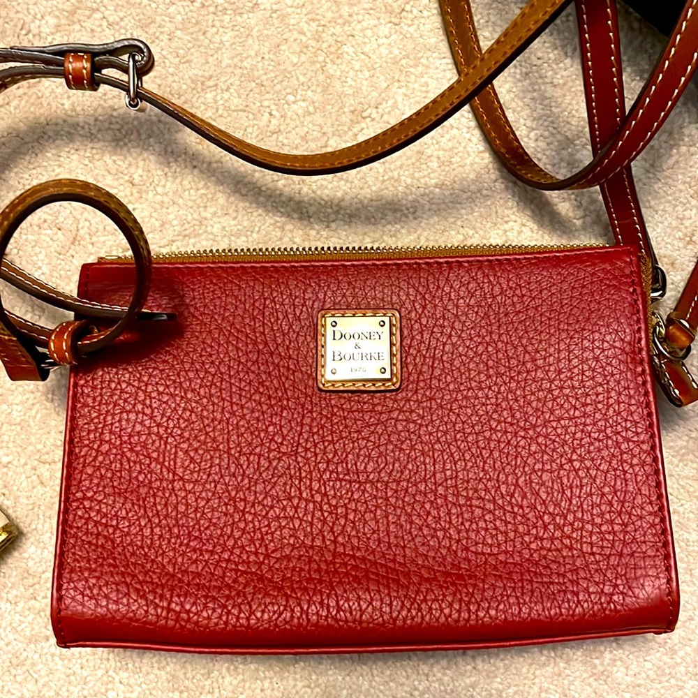 Dooney and Bourke Dark Red Janine Crossbody